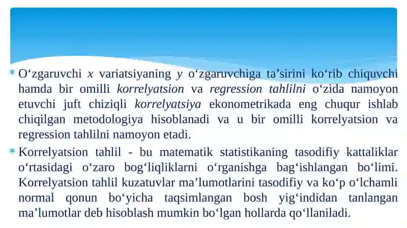 Juftkorrelyasion tahlil 4
