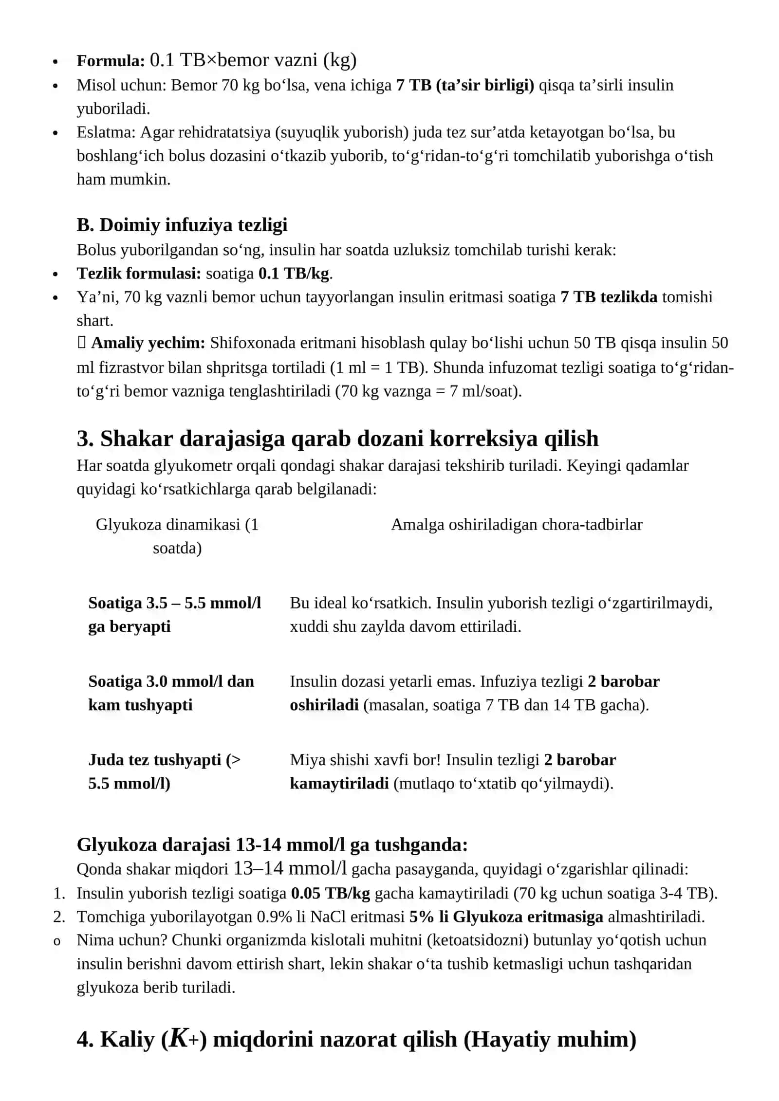 Giperglikomik va gipoglikimik komada shoshilinch yordam ko`rsatish 4