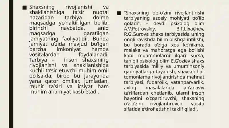 KADRLAR TAYYORLASH MILLIY MODELI. TA’LIM SOHASINI QAYTA SHAKLLANTIRISH 4