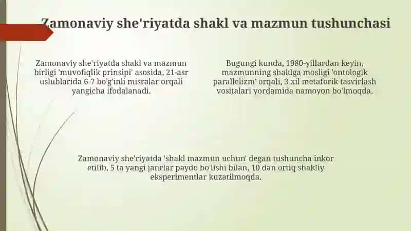 Shakl va mazmun birligi: nazariy asoslar 4
