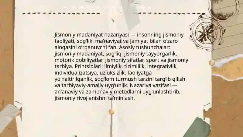Jismoniy madaniyat nazariyasi va metodikasi kursi 4