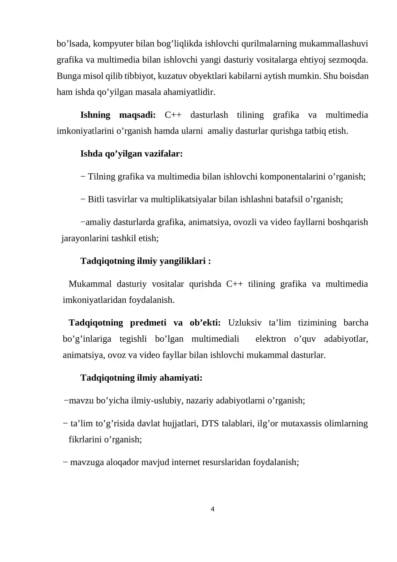 C++ tilining multimedia imkoniyatlaridan foydalanish 4