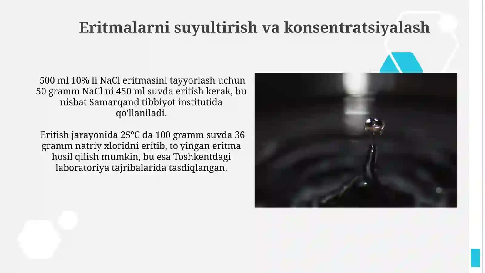Suyuq eritmalar va ularning konsentratsiyasi 4
