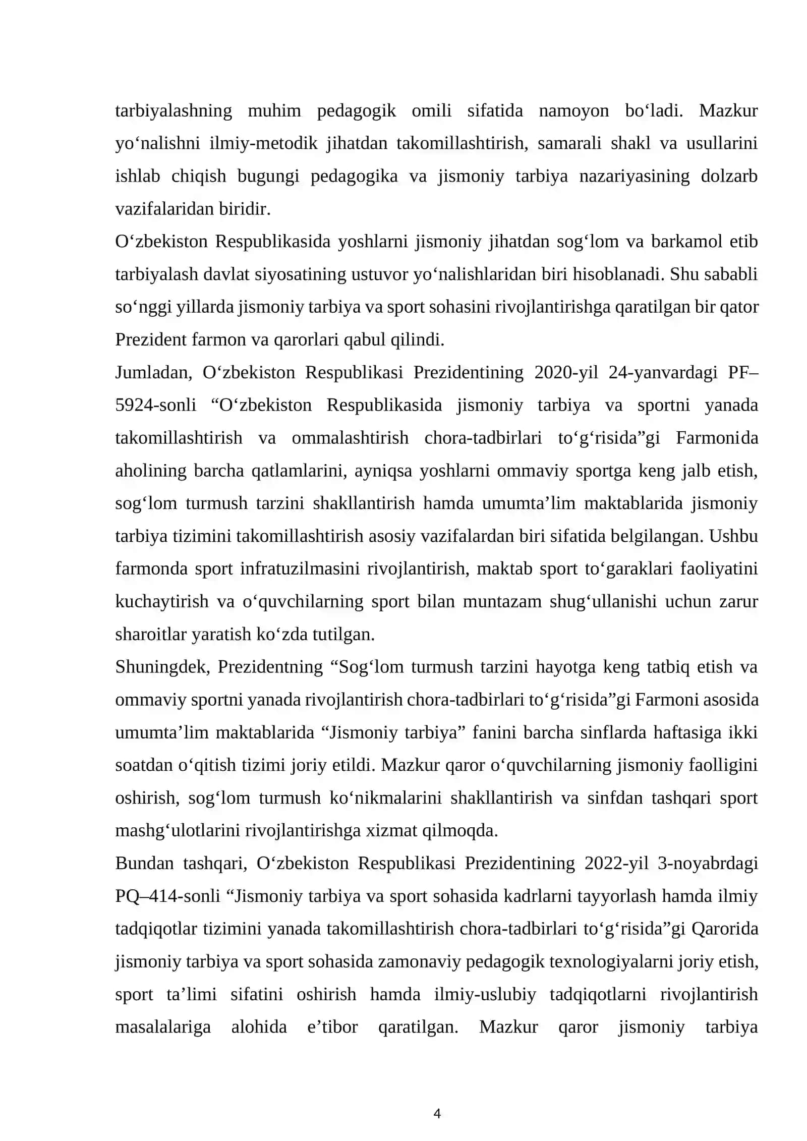 Sinfdan tashqari mashgʻulotlar orqali yuqori sinf oʻquvchilarining jismoniy sifatlarini rivojlantirish 4