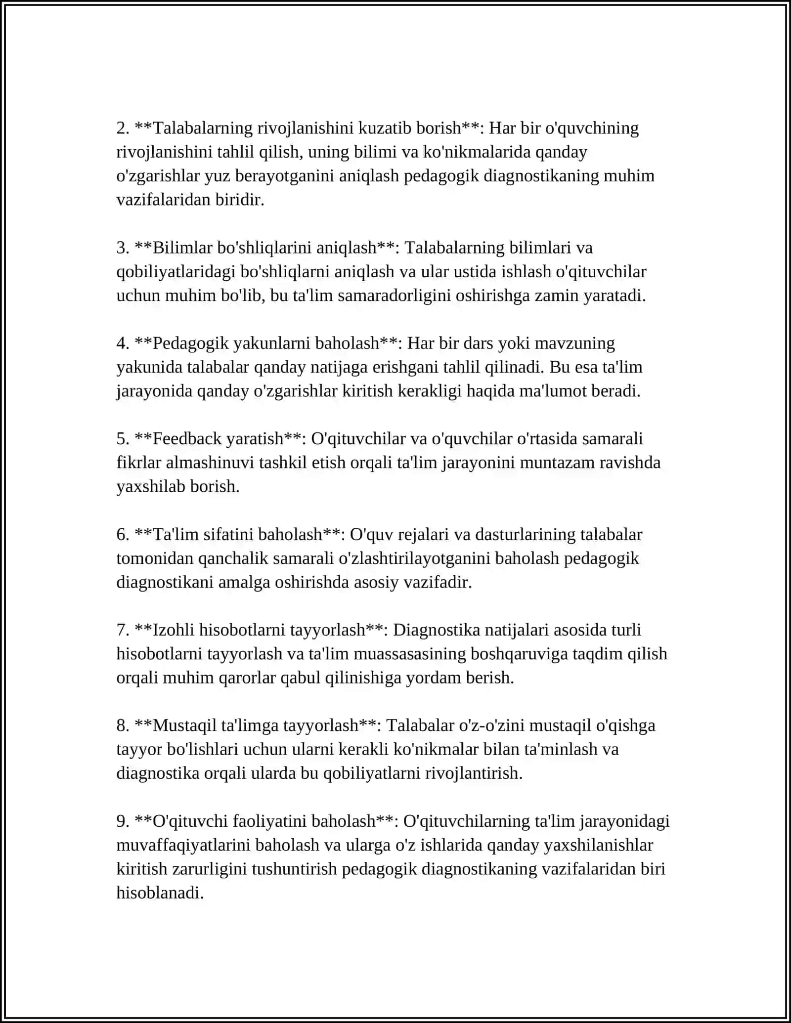 PEDAGOGIK DIAGNOSTIKA PEDAGOGIKANING AMALIY SOHASI SIFATIDA 4