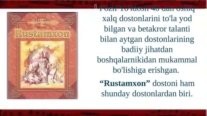 Rustamxon dostonida inversiyaning uslubiy imkoniyatlari 4