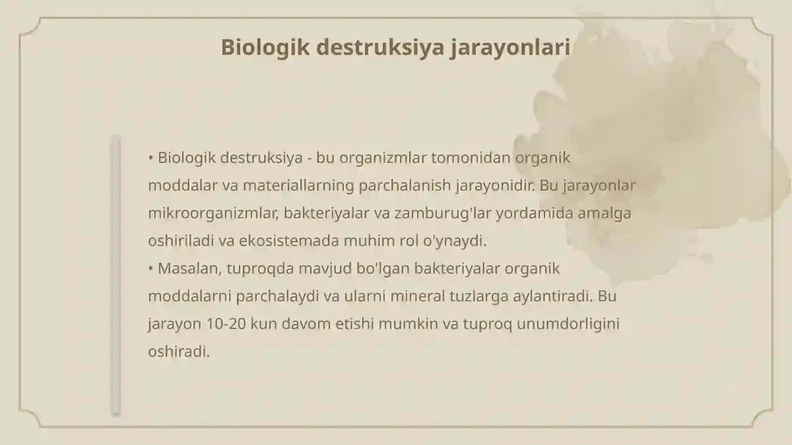 Fizik mexanik destruksiya va biologik destruksiya 4