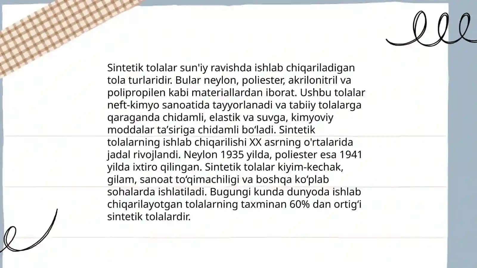 Sintetik gazlamalar 4