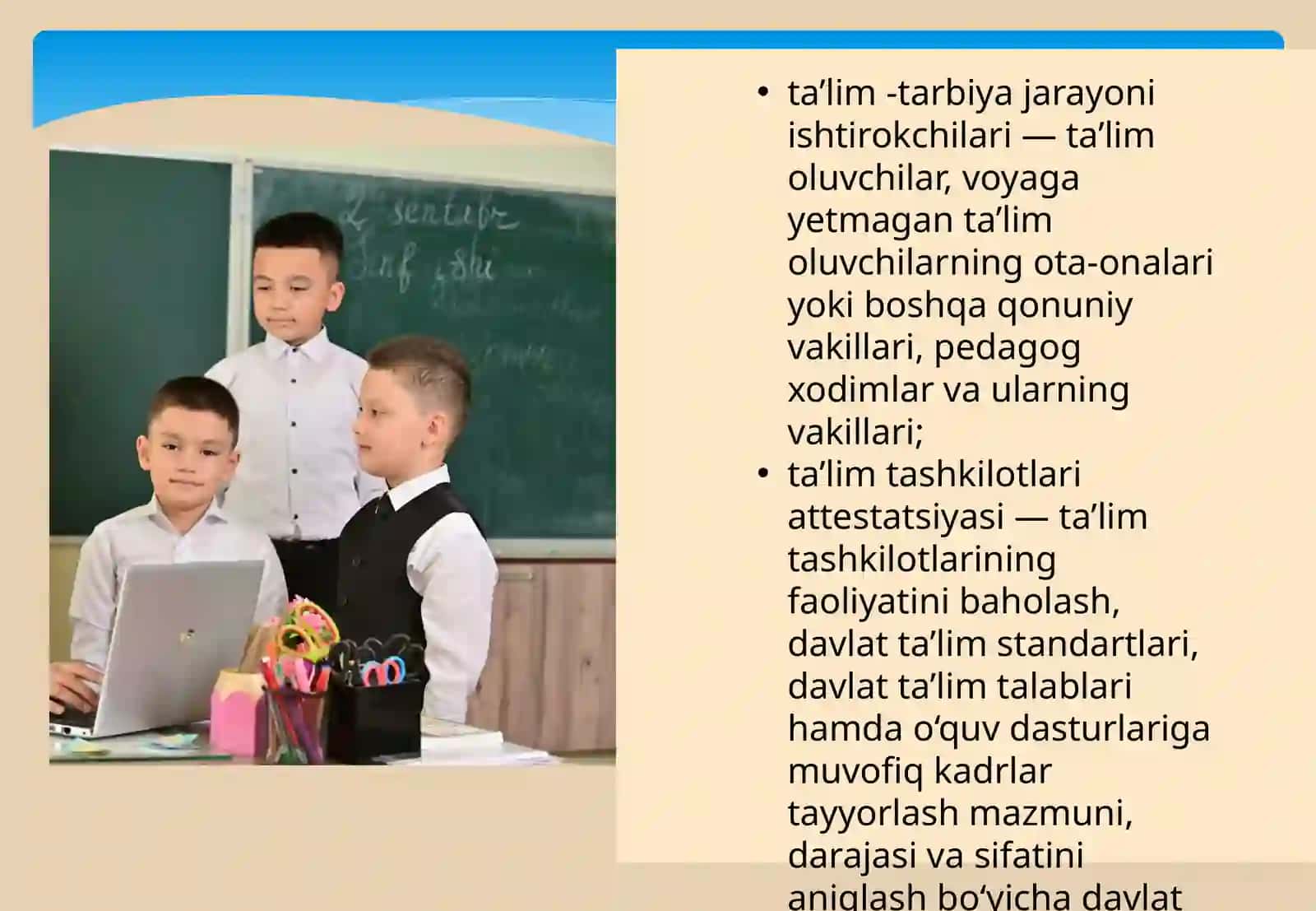 O'zbekiston Respublikasi rivojining yangi bosqichida ta'lim-tarbiya islohotlari. 4