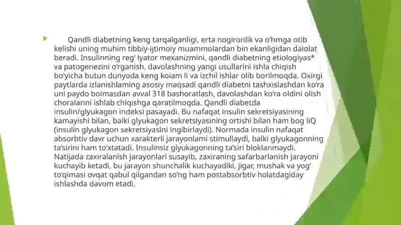 QANDLI DIABET HAQIDA UMUMIY TUSHUNCHA 4