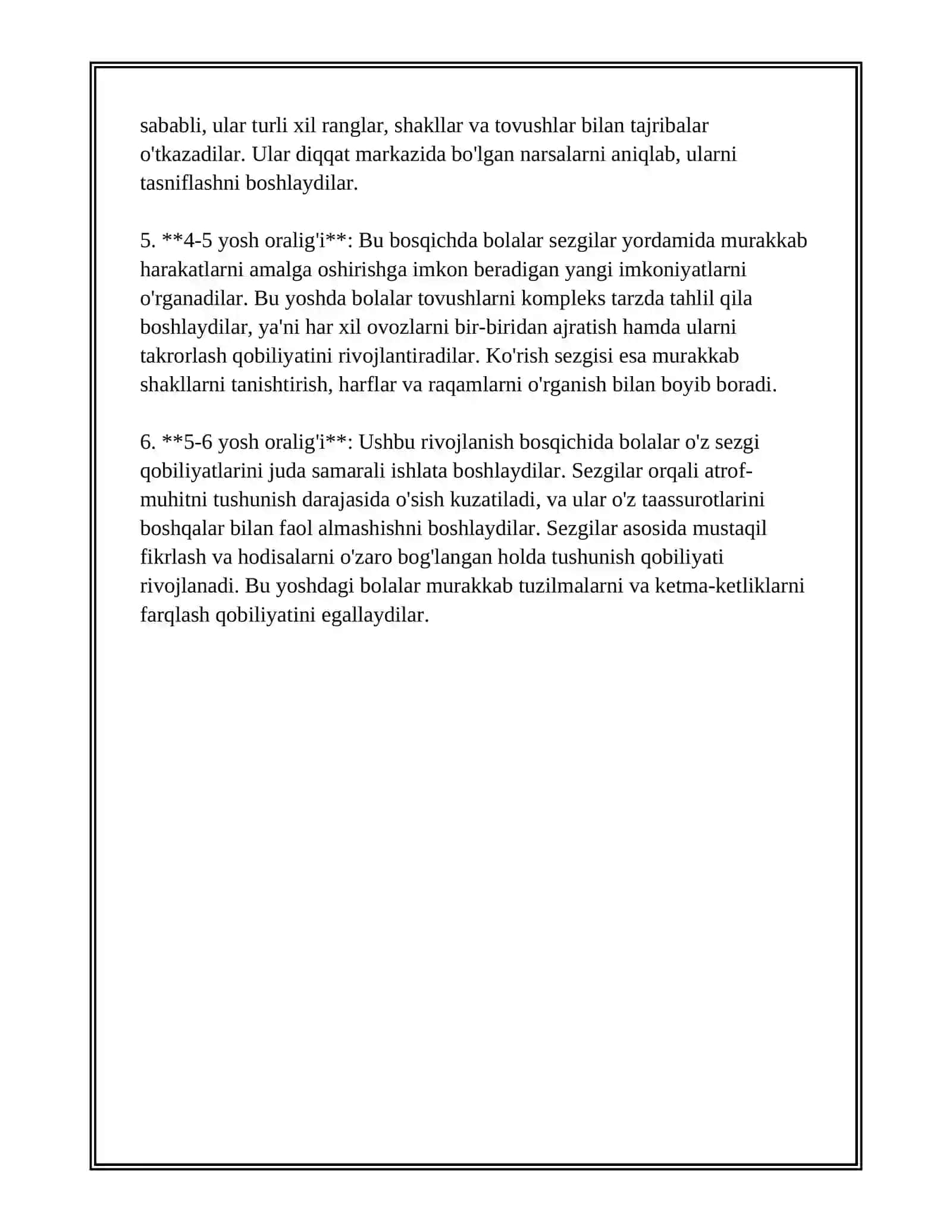 MAKTABGACHA YOSHDAGI BOLALARDA SEZGILARNING RIVOJLANISHI 4