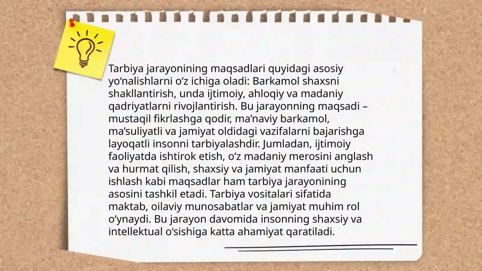 Tarbiya turlari, mazmuni, maqsad, vazifalari va metodlari 4