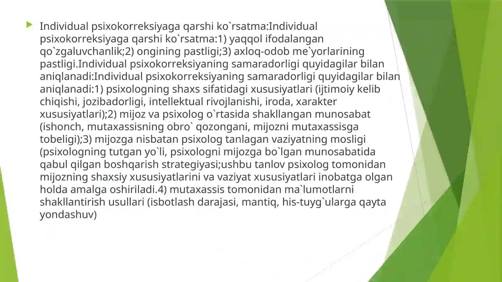 Guruhiy psixokorreksiyaning asosiy metodlari 4