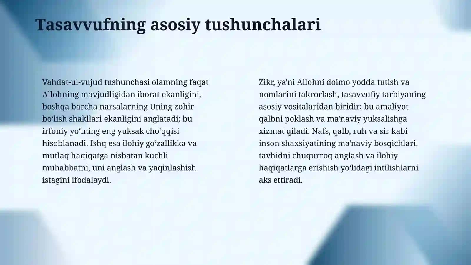 Tasavvuf tushunchasi va uning mohiyati 4