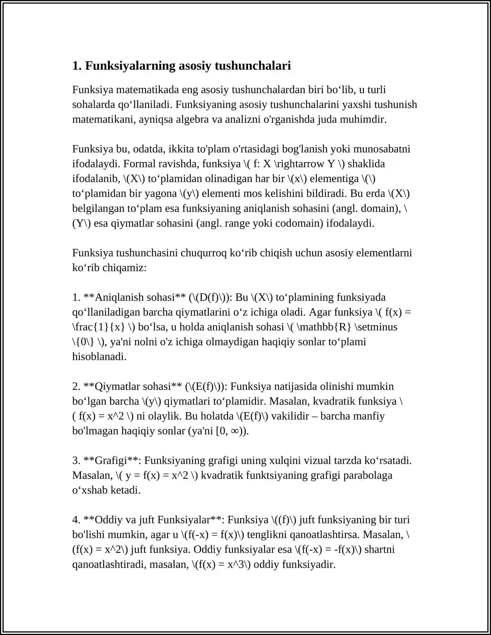 PYTHONDA FUNKSIYA QISM DASTURLARI BILAN ISHLASH 4