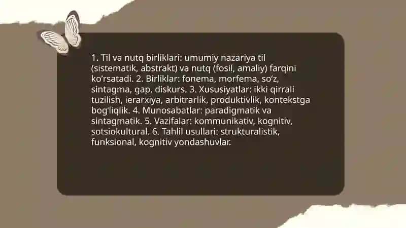 Til va nutq birliklari 4