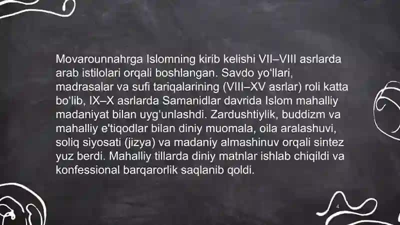 O'zbekistonda konfessiyalararo diniy bag'rikenglikning tarixiy tajribasi 4