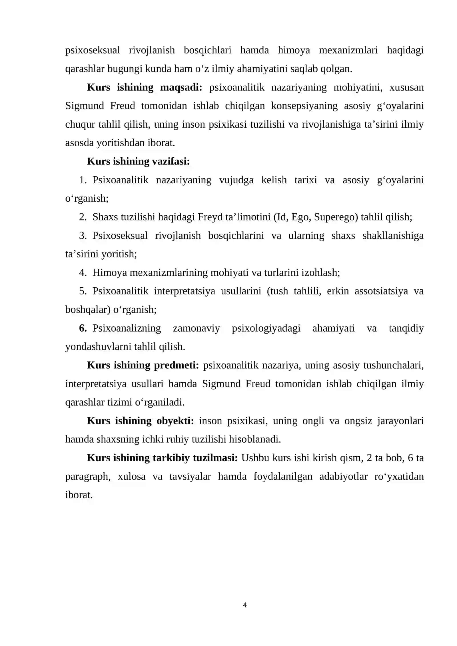 PSIXOANALITIK NAZARIYA VA UNING INTERPRETATSIYALARI (SIGMUND FREYD KONSEPSIYASI ASOSIDA) 4