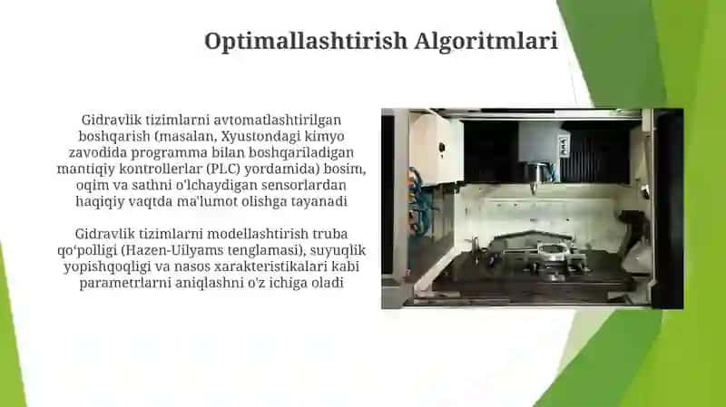 Gidroinshootlarni modellashtirish, avtomatlashtirish va optimallashtirish 4