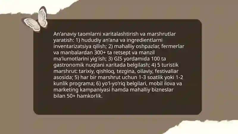 MAMLAKATIMIZDA GASTRONOMIK TURNI LOYIHALASHTIRISH 4