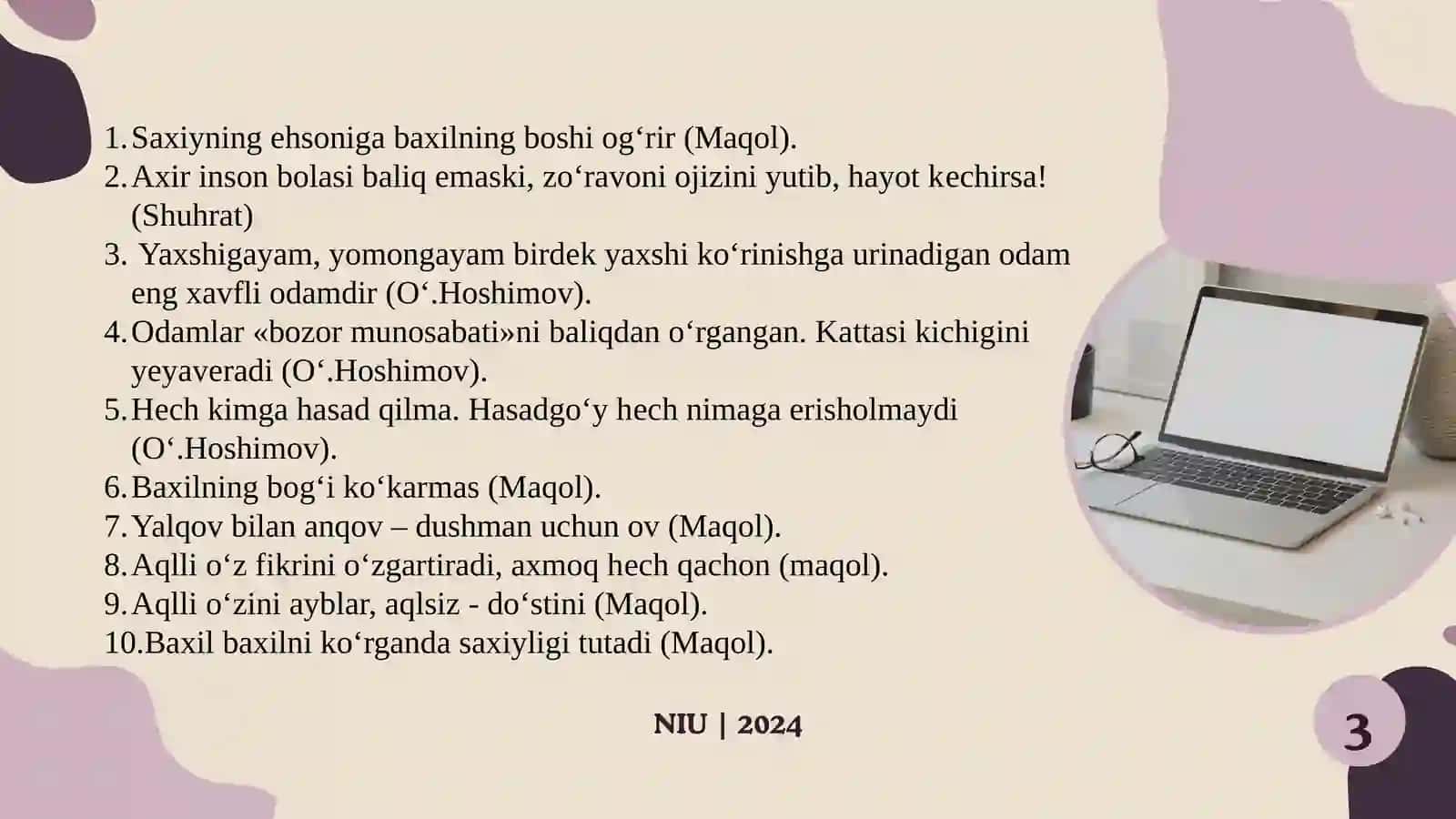 Analiym mashqlar 4