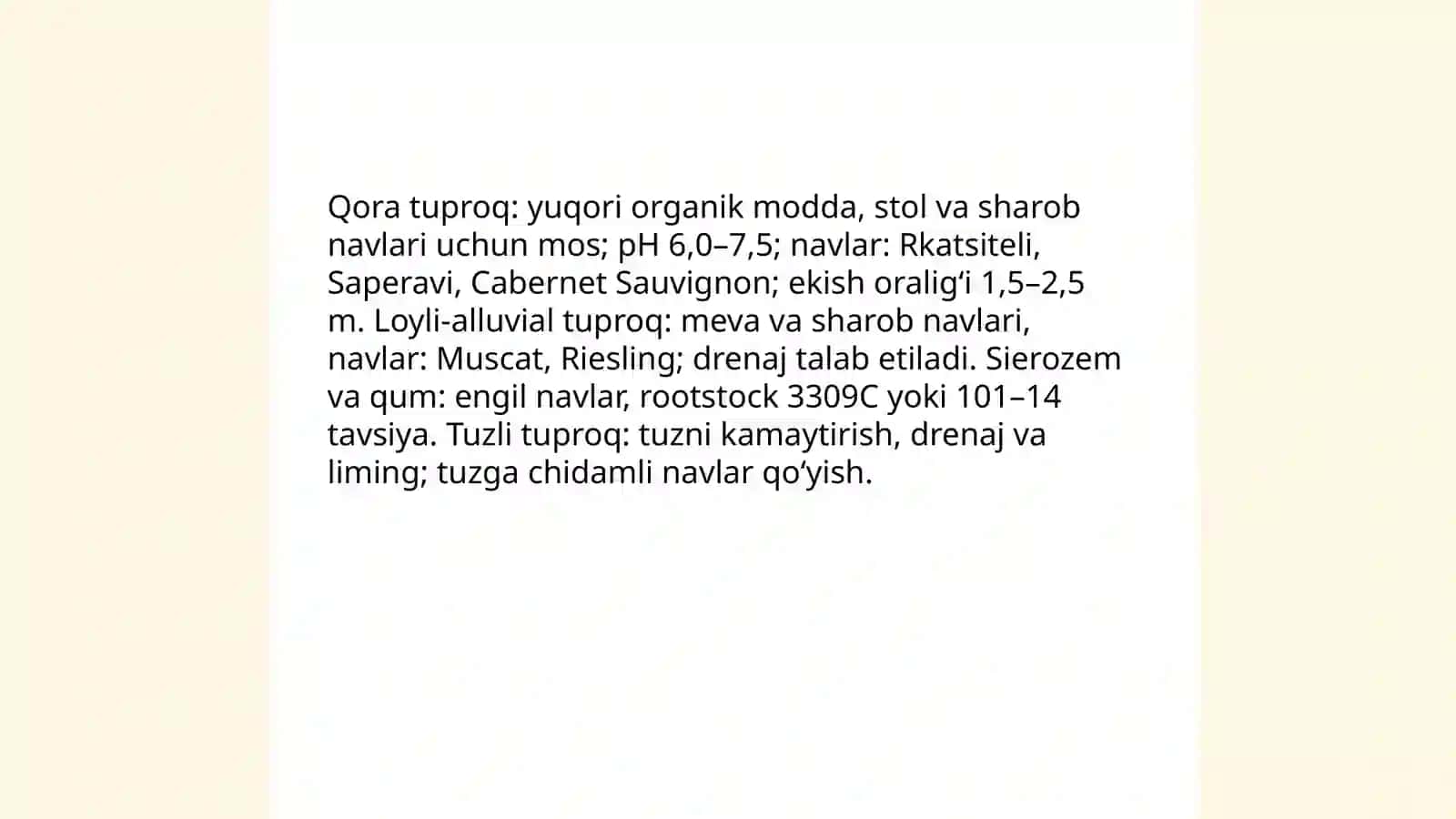 Uzum navlarini zonalarga boyicha joylashtirish Norova Sarvinoz 4