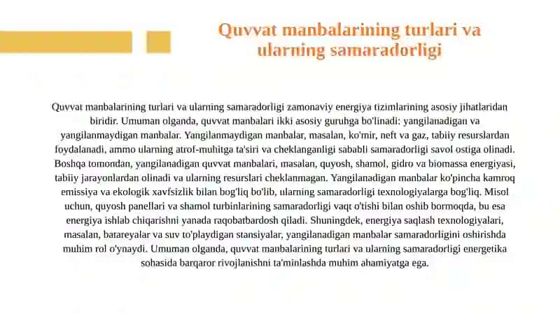 Tokning bajargan ishi va quvvati 4
