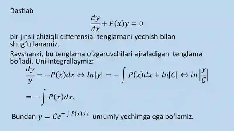 Toladiifferensiallitenglama 4