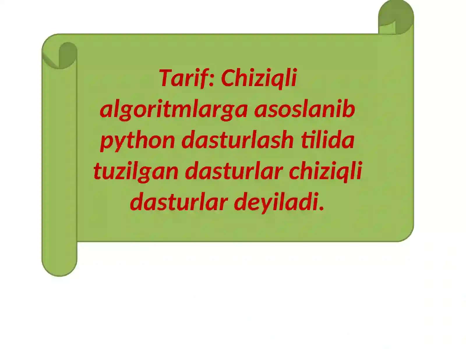 Python tilida chiziqli dasturlar 4