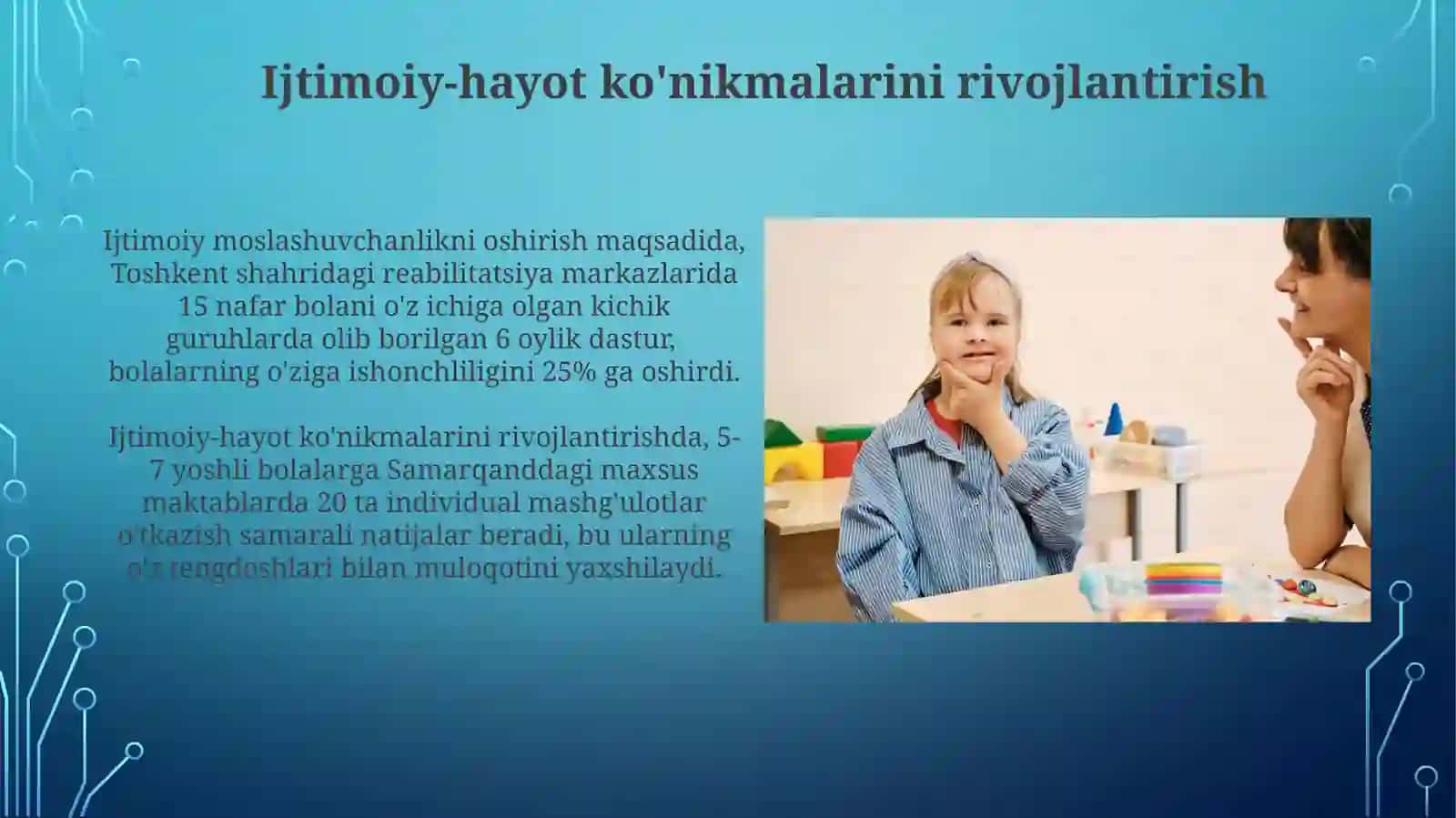 Maxsus yordamga muhtoj bolalarda shaxsiy rivojlanishning o'ziga xos xususiyatlari 4