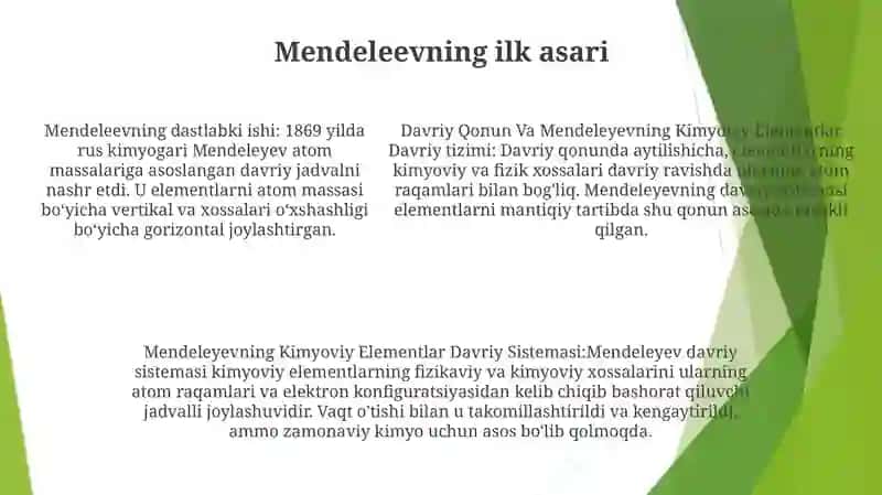 Davriy Qonun Va Mendeleyevning Kimyoviy Elementlar Davriy Sistemasi 4