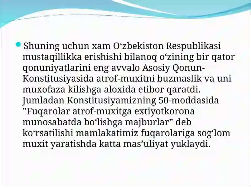 Ekologiya va tabiatni muxofaza qilish 4