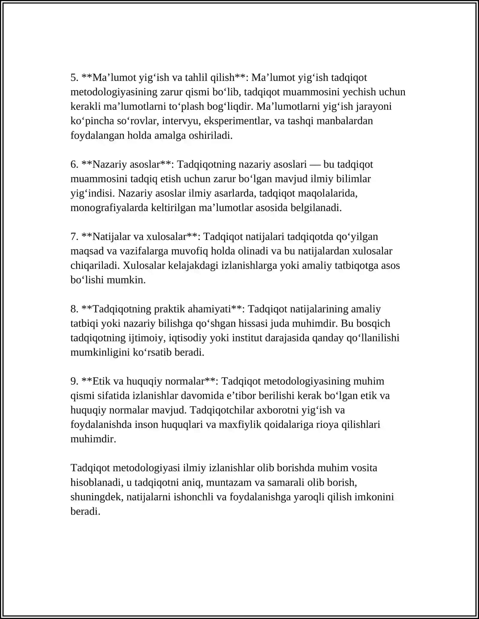 METADOLOGIYA VA TARIXIY TADQIQOTNING ZAMONAVIY USULLARI FANNING VAZIFALARI 4