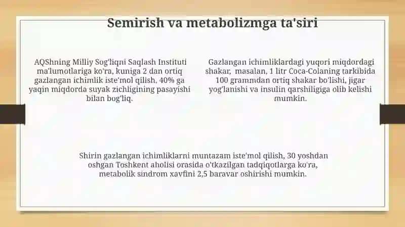 Gazli ichimliklarni inson salomatligiga ta'siri 4