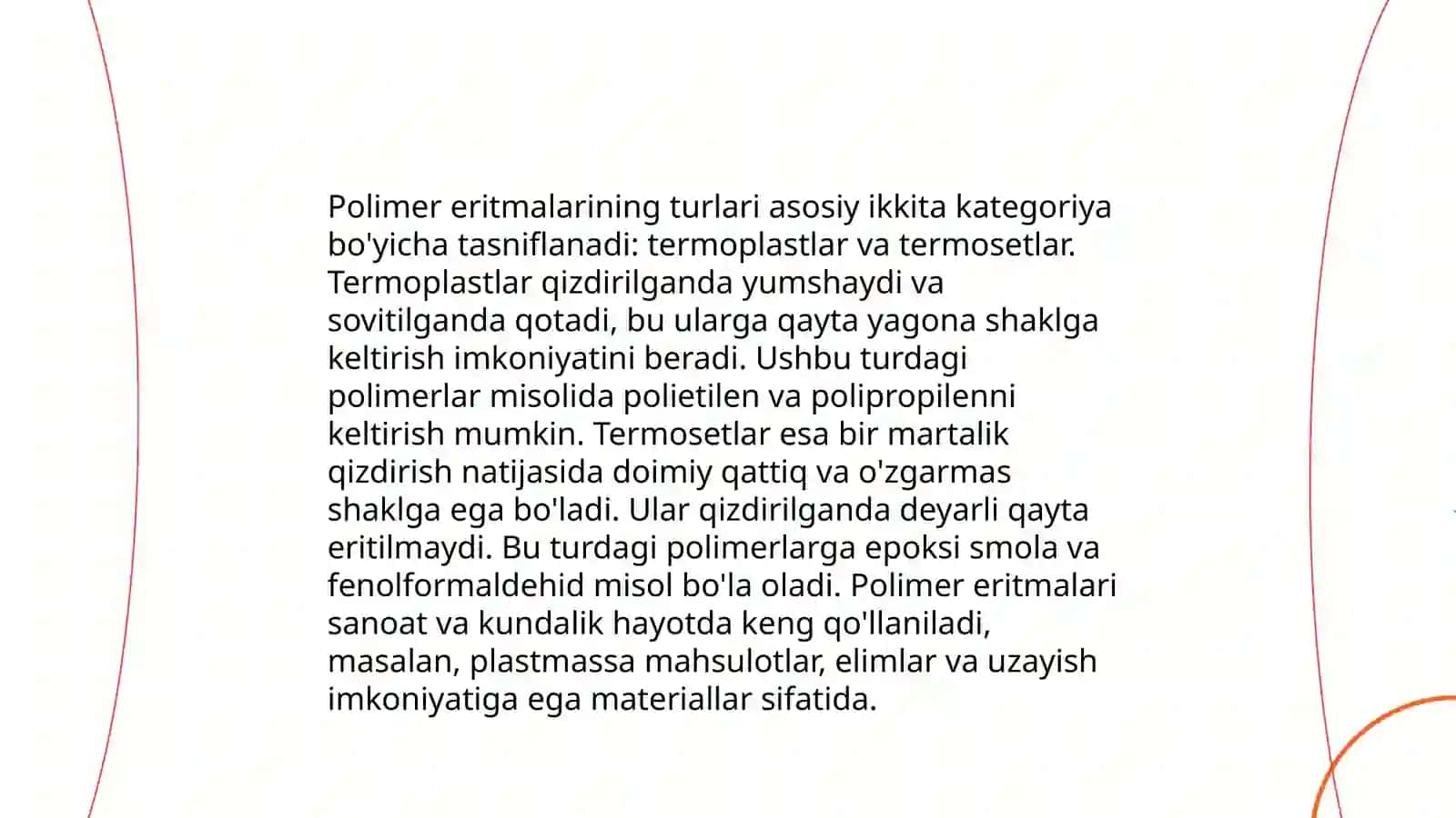 Polimer eritpelerdi tazalaw hám tayyarlaw 4