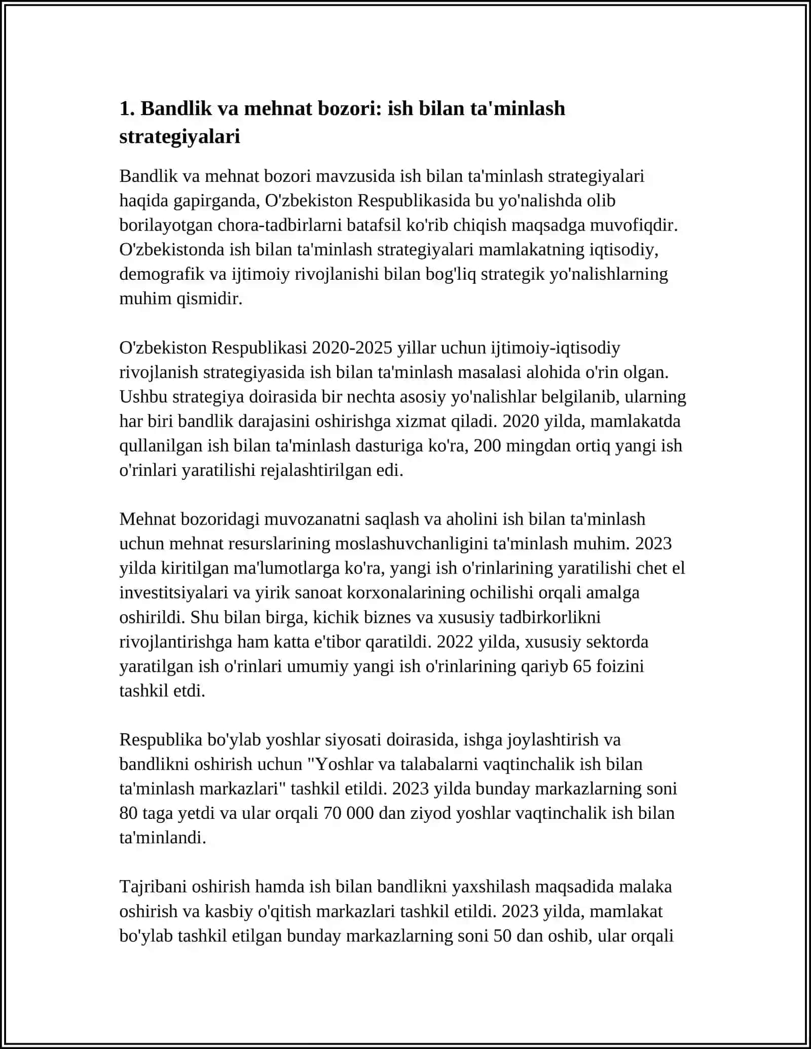 O'ZBEKISTON RESPUBLIKASI NI RIVOJLANTIRISH STRATEGIYASI 4