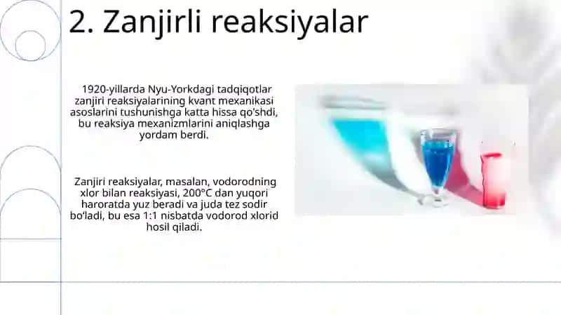 Foto kimyoviy va zanjir reaksiyalari 4