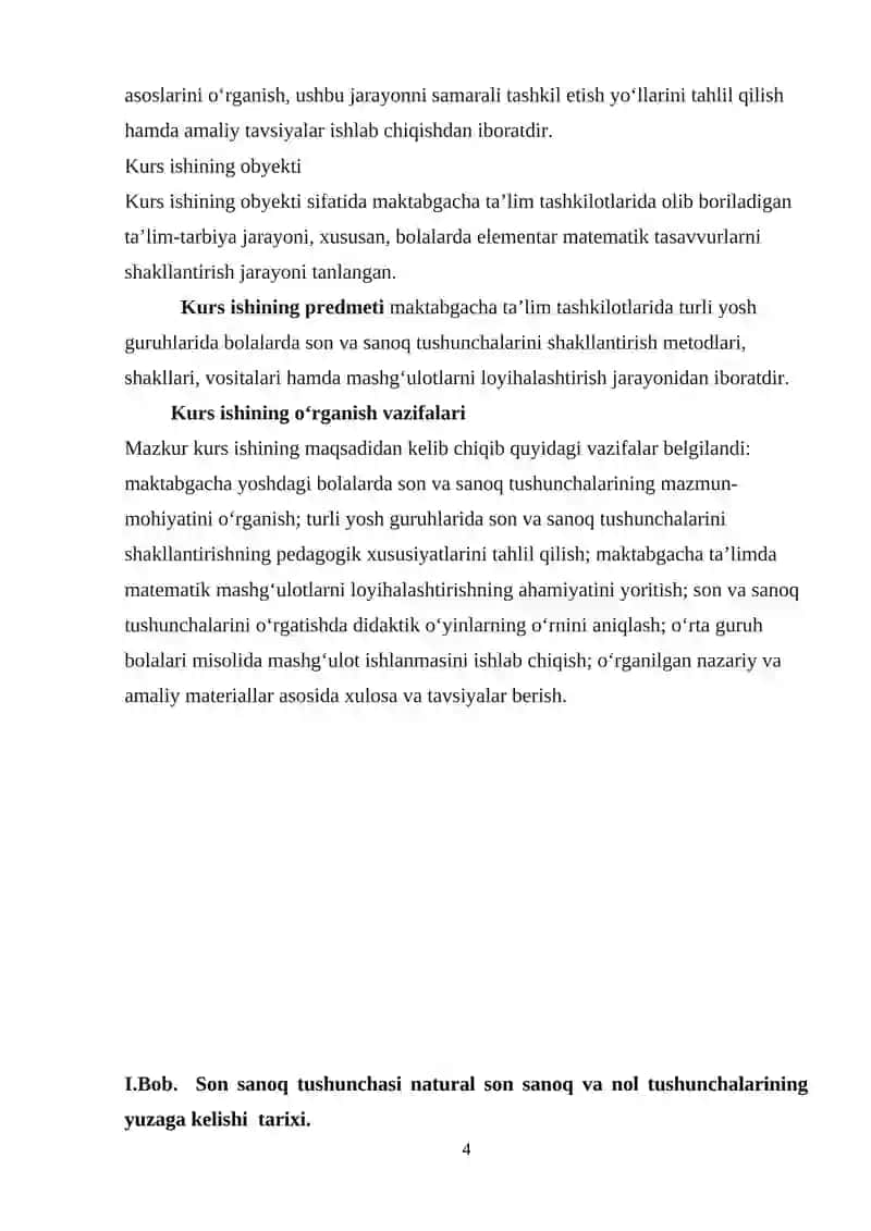 Turli yosh guruhlarda son sanoq tushunchasini rivojlantirish 4