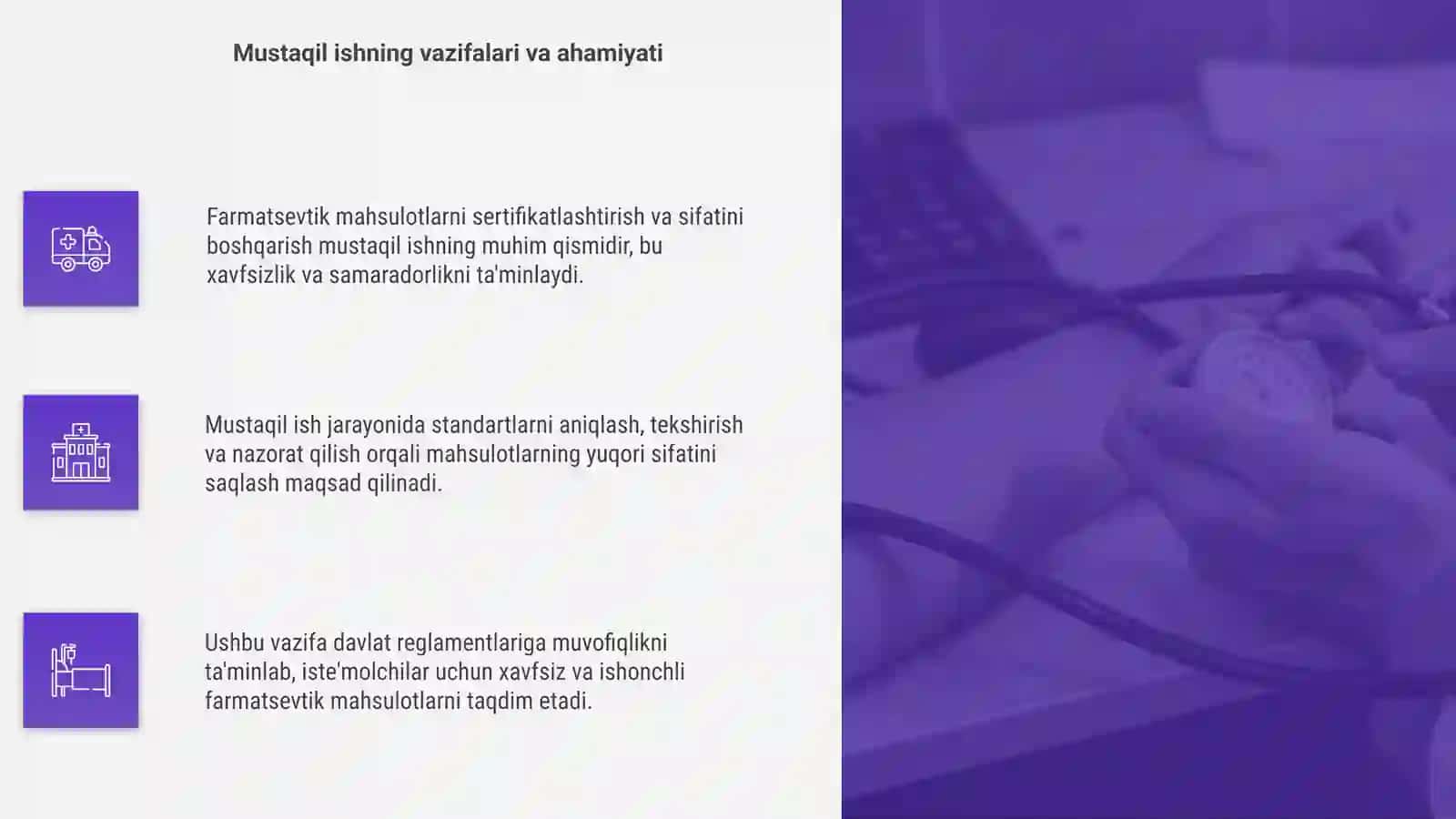 MAVZU mustaqil ish Farmatsevtik mahsulotlarni sertifikatlashtirish va sifatini boshqarish 4