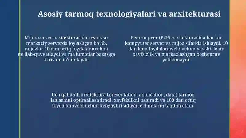 Kompyuter tarmoqlari asoslari 4