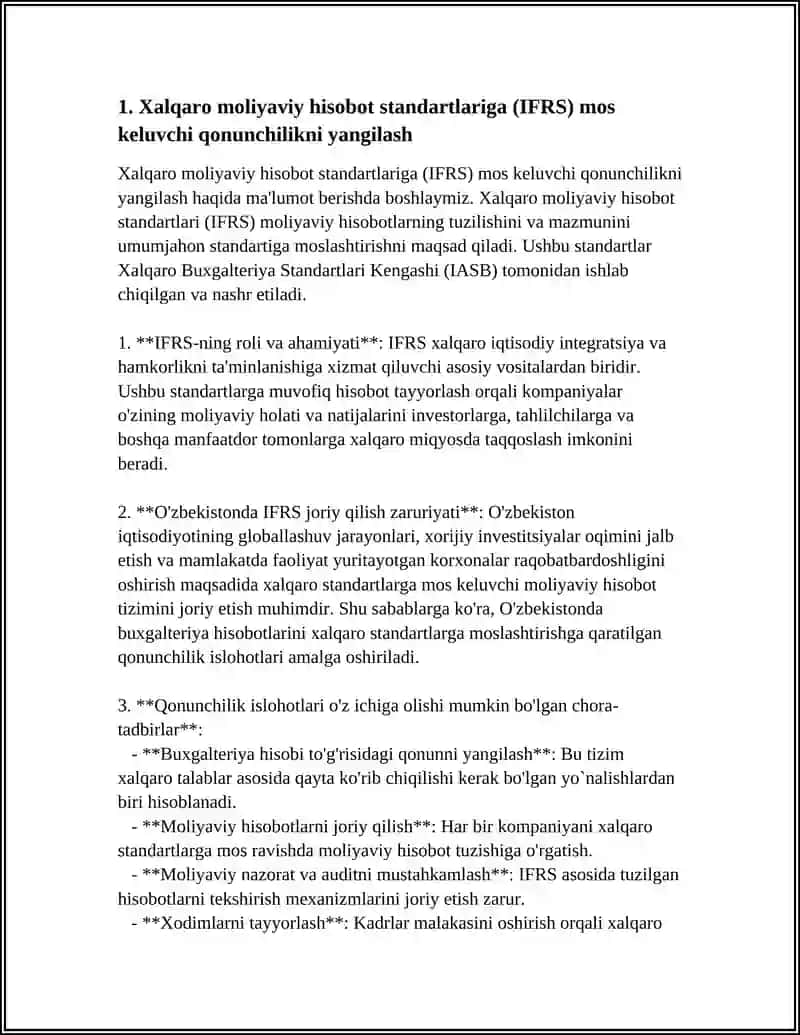 BUGALTERIYA HISOBINI XALQARO STANDARTLARGA MUVOFIQ ISLOH QILISH 4