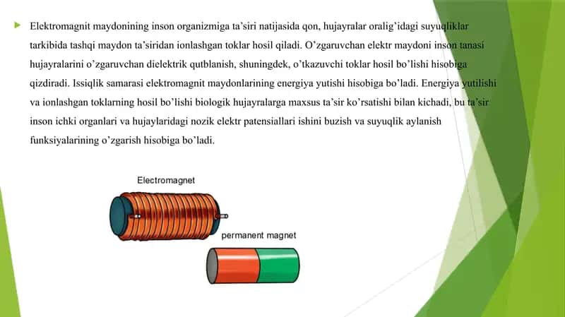 Elektromagnit maydonning organizmga ta'siri 4