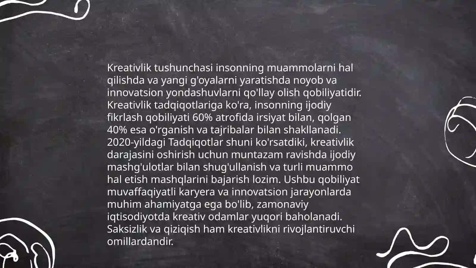Intellekt va kreativlik nazariyasi 4