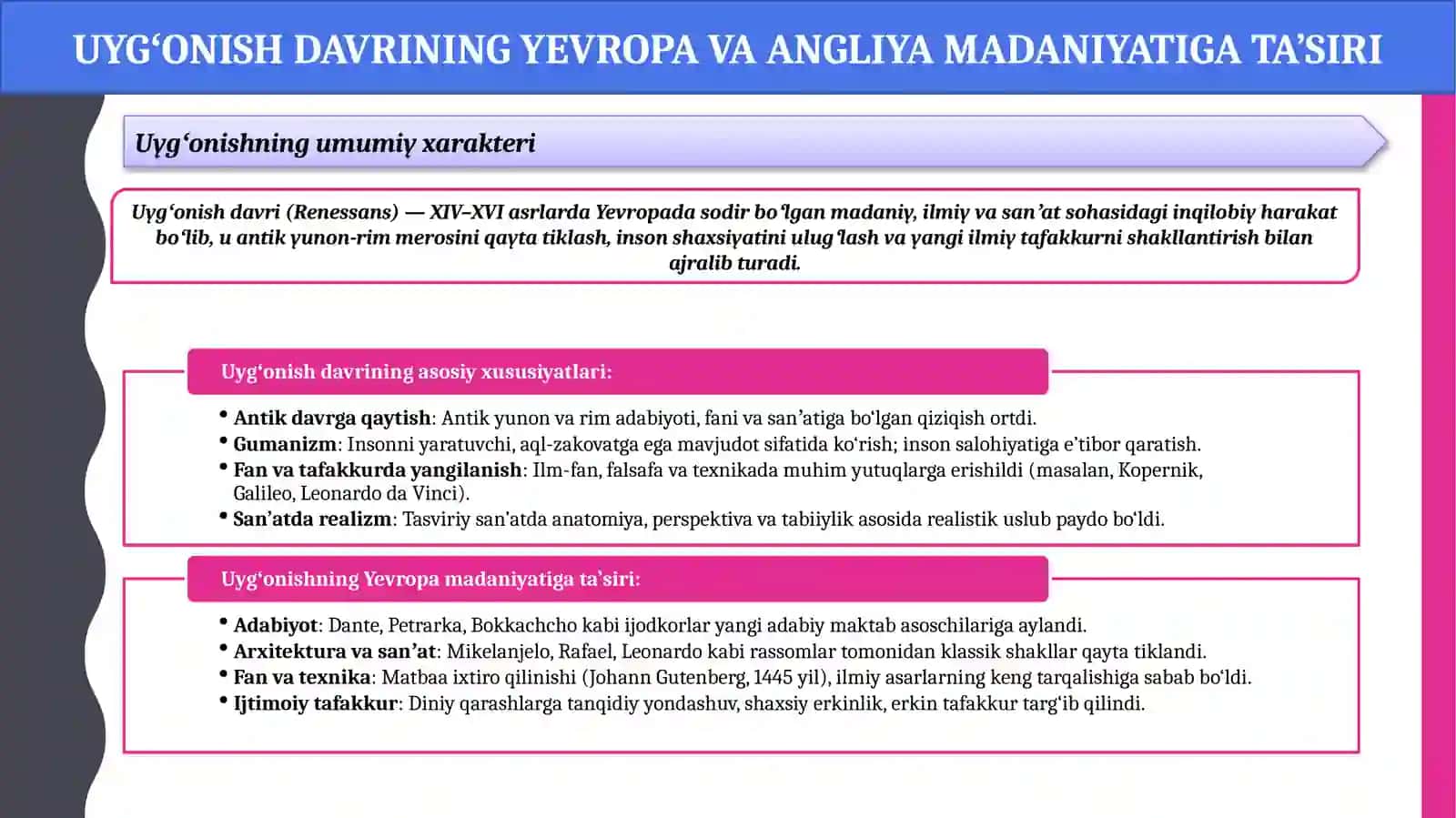 Angliyada Uygʻonish davri 4