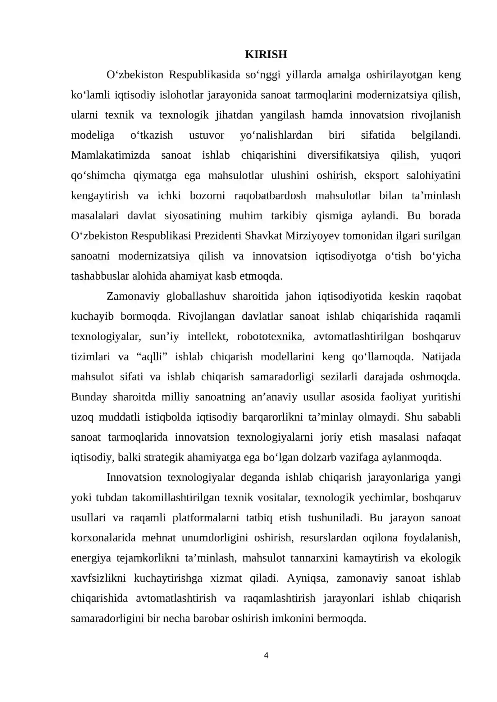 Sanoat tarmoqlarida innovatsion texnologiyalarni joriy etish muammolari 4