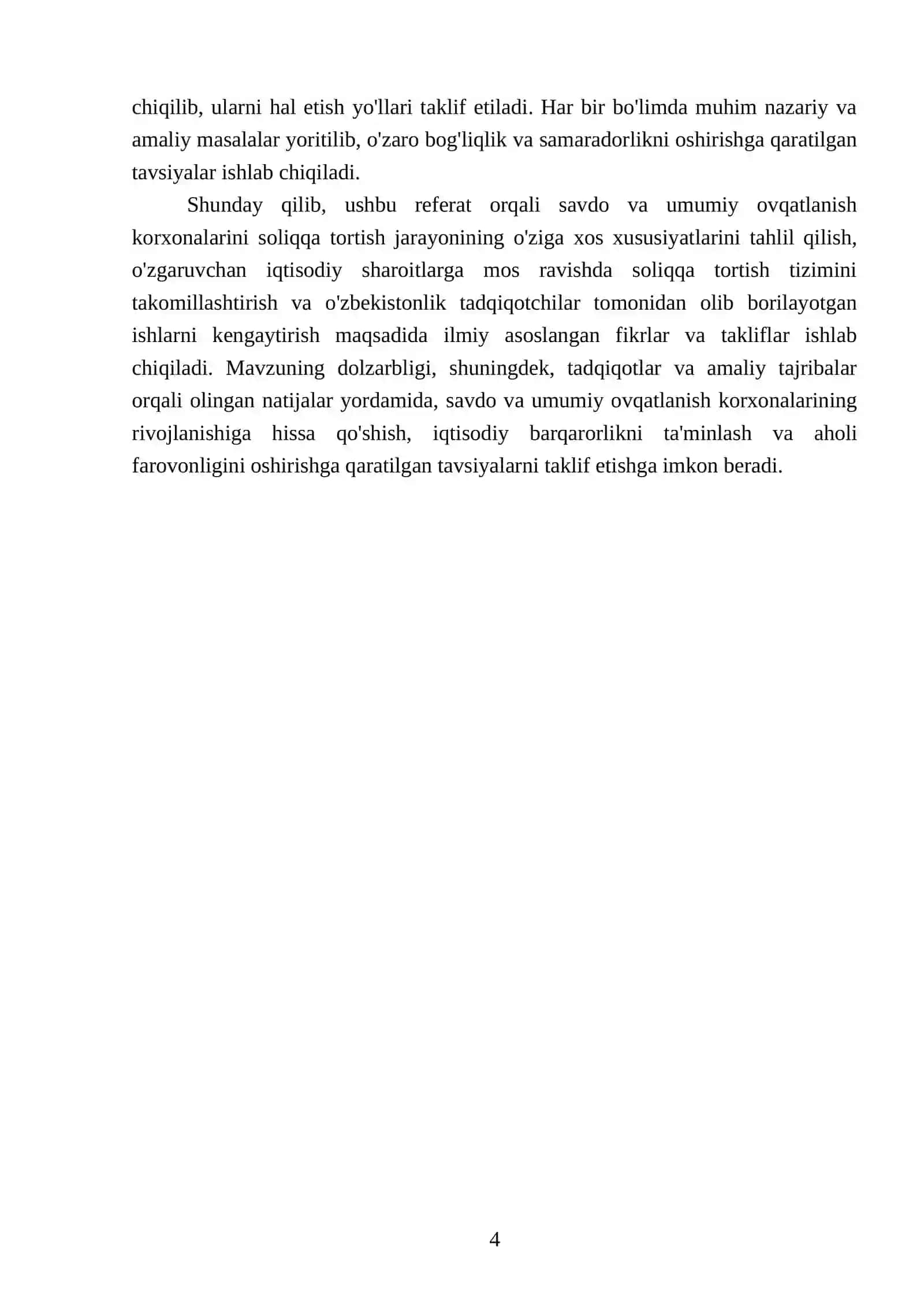 Savdo va umumiy ovqatlanish korxonalarini soliqqa tortishning oziga xos xususiyatlari 4