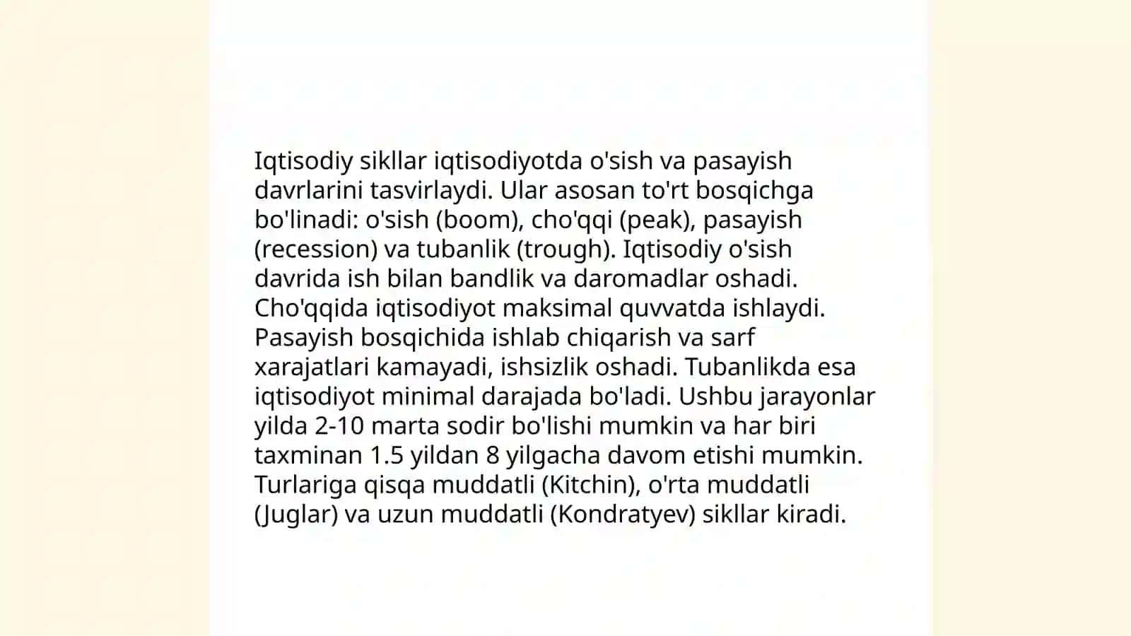 Real iqtisodiy davrlar nazariyasi 4