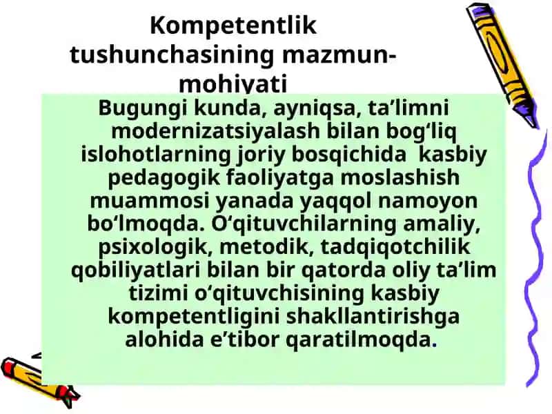 Pedagogning kasbiy kompetentligini rivojlantirish 4