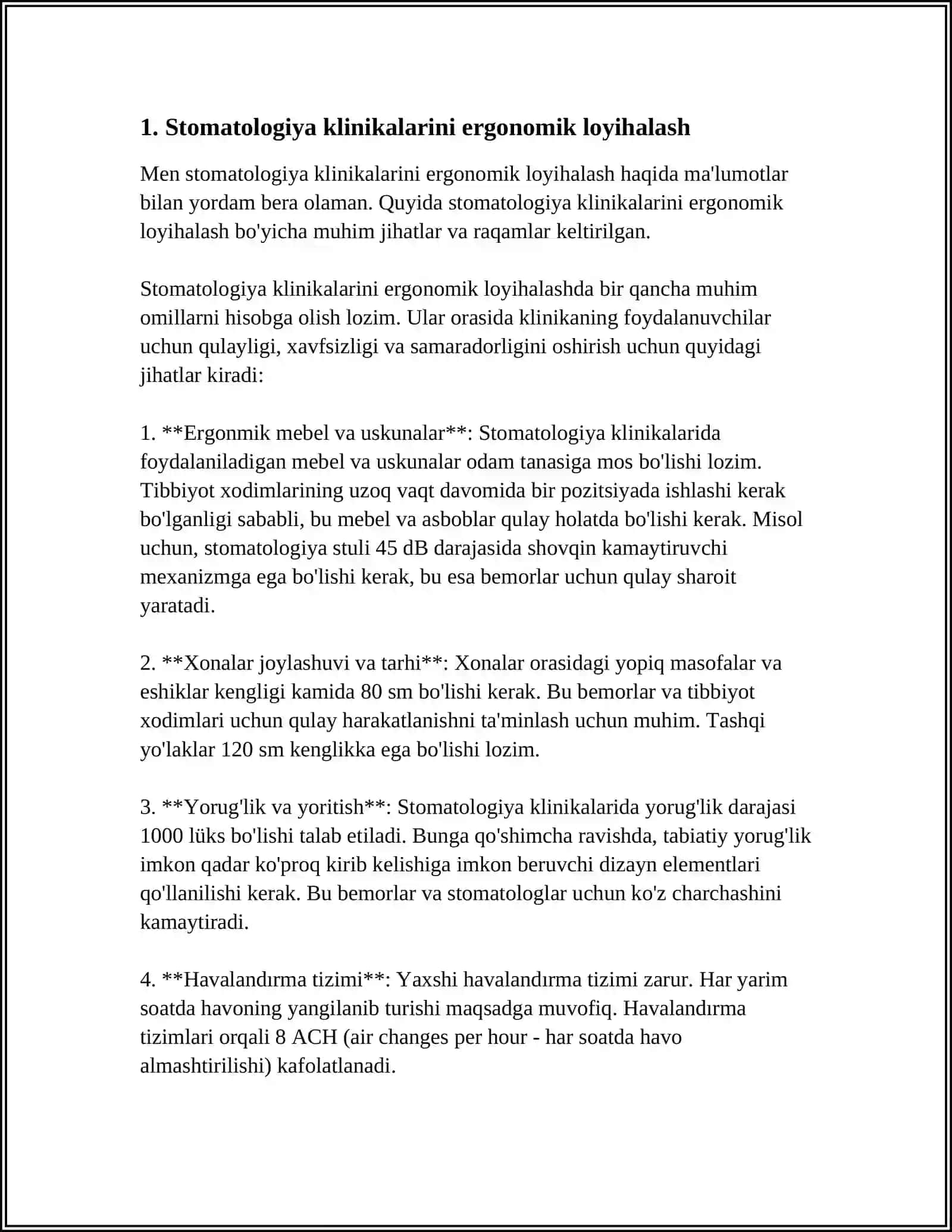 STOMATOLOG ISHINI TASHKIL ETISHNING ERGONOMIK ASOSLARI 4