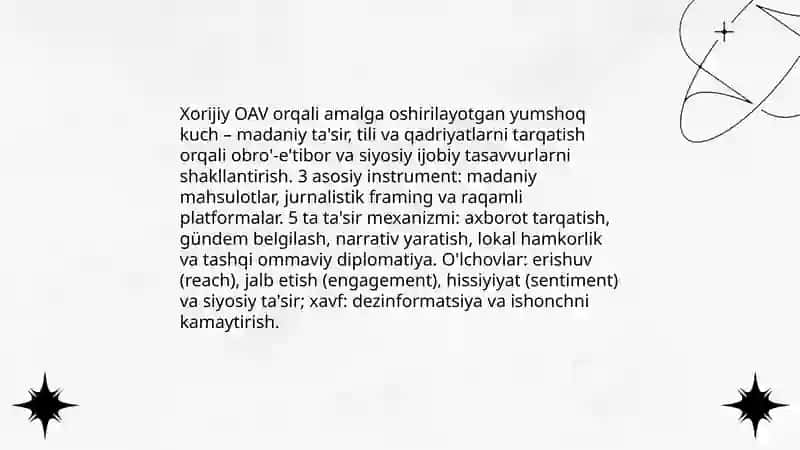 Xorijiy ommaviy axborot vositalari 4